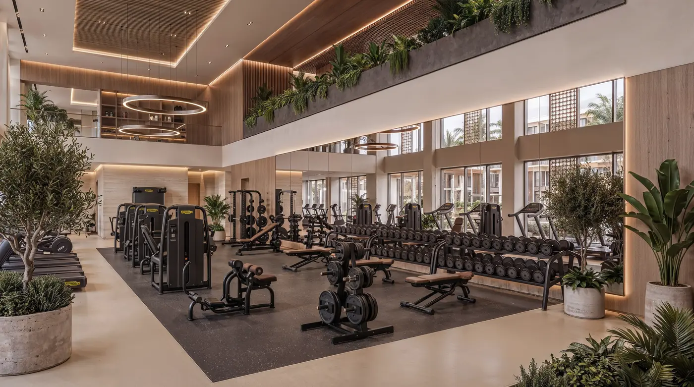 The residents' gym